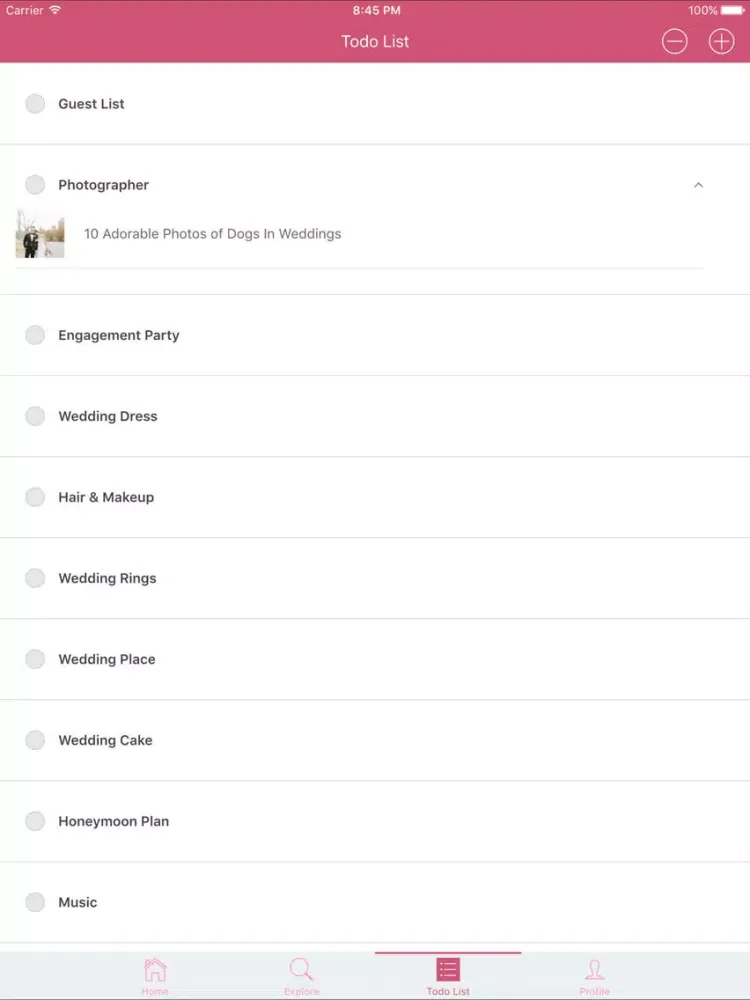 Wedding Planner - Best way to find Wedding Cakes, Venues and plan my wedding iPad 应用截图
