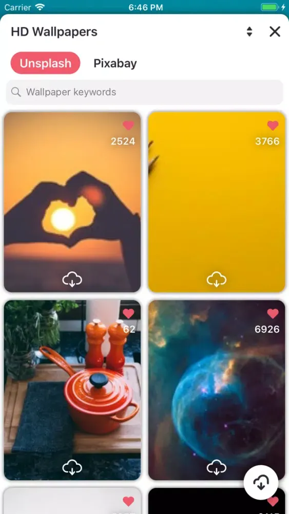 Ảnh chụp màn hình của X-Wallpaper