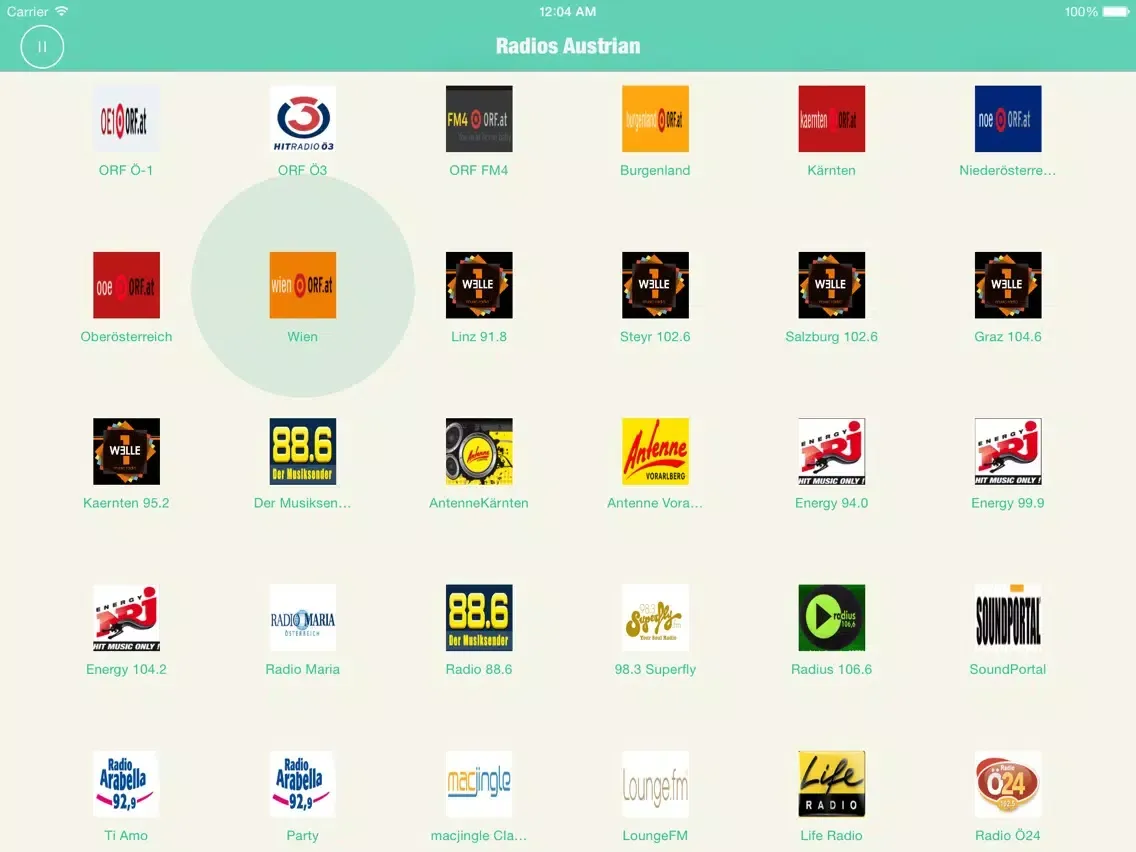 Capturas de tela do Radios Austrian : Austrian Radios include many Austrian Radio, Radio Austrian ! iPad 