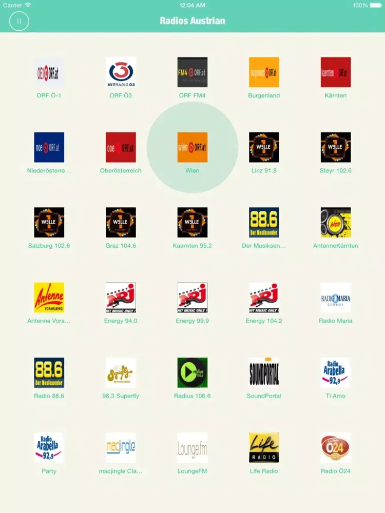 Capturas de tela do Radios Austrian : Austrian Radios include many Austrian Radio, Radio Austrian ! iPad 