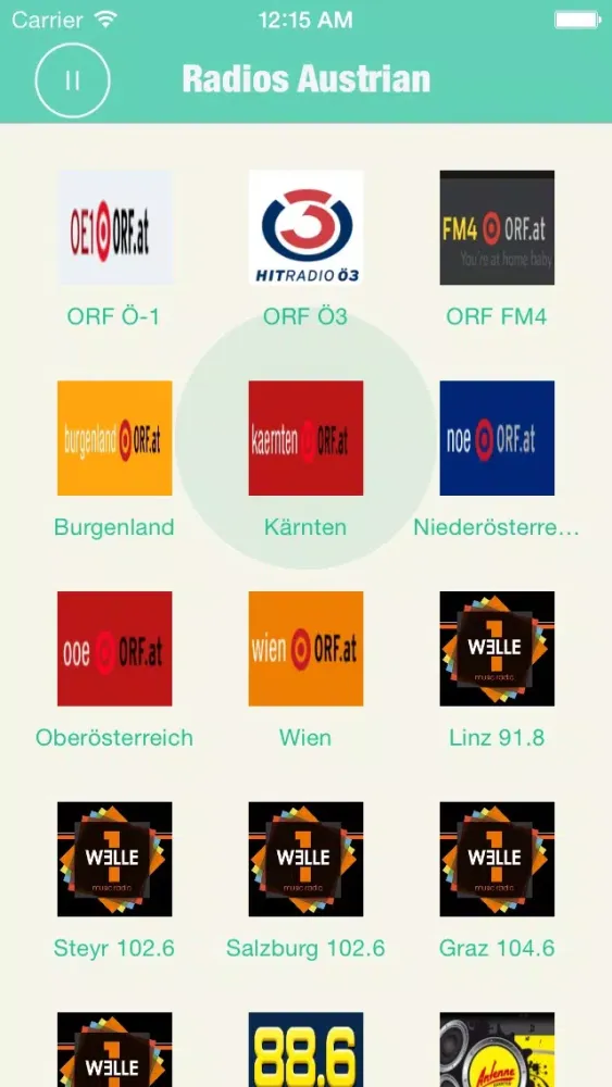 Capturas de tela do Radios Austrian : Austrian Radios include many Austrian Radio, Radio Austrian !