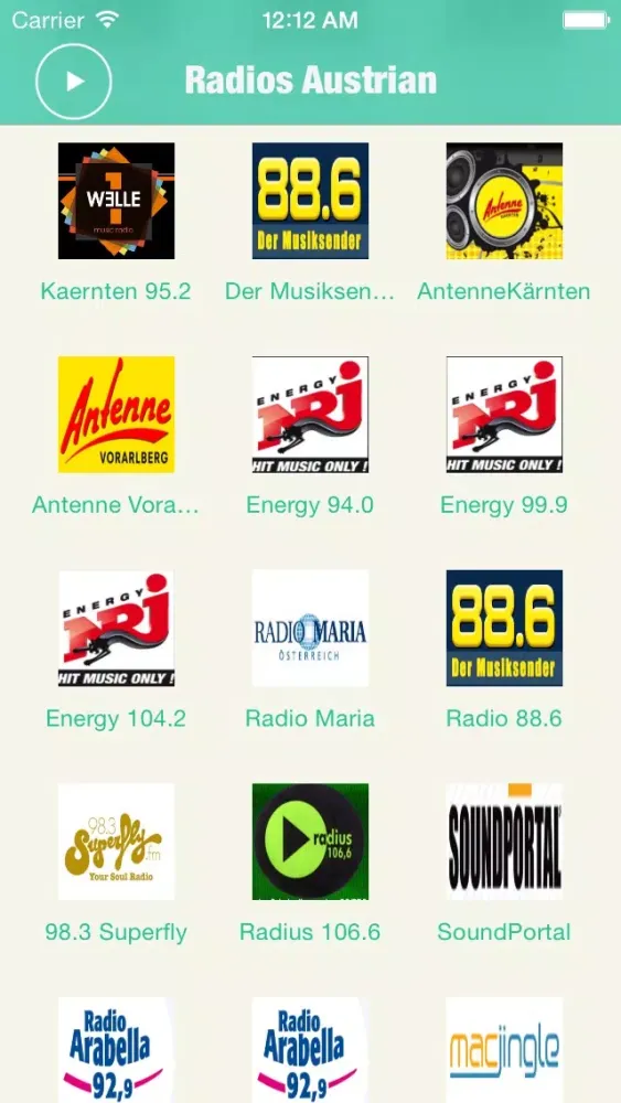 Capturas de tela do Radios Austrian : Austrian Radios include many Austrian Radio, Radio Austrian !
