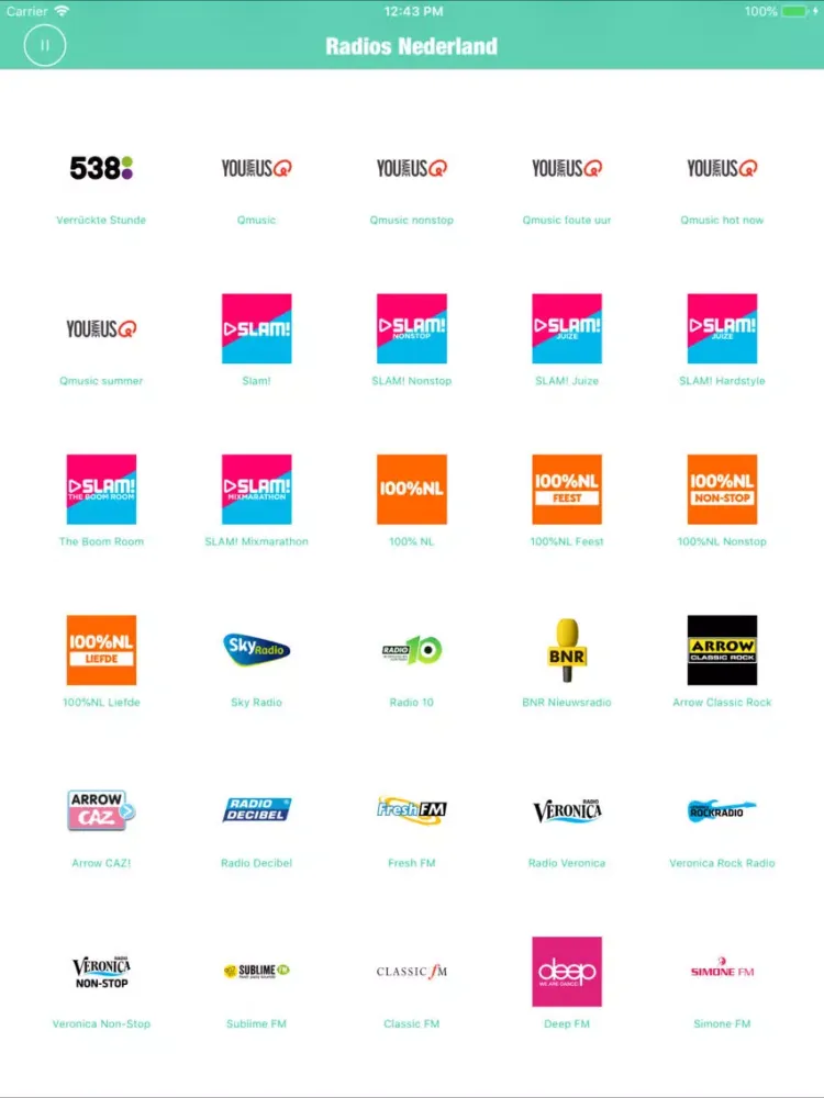 Capturas de pantalla de Radios Nederland (Dutch Radio) iPad 