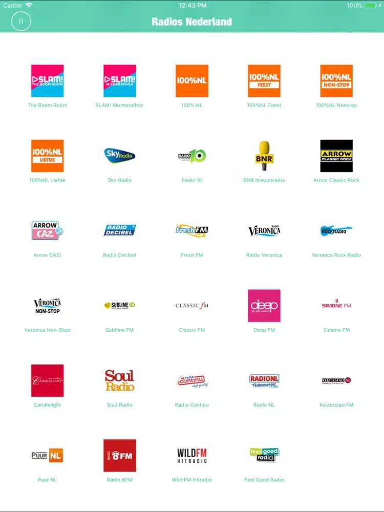 Capturas de pantalla de Radios Nederland (Dutch Radio) iPad 