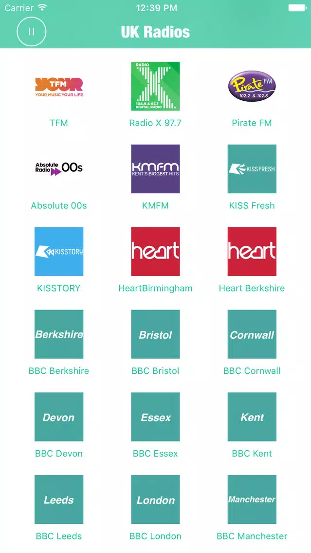 Captures d'écran de UK Radios (Radio British FM)