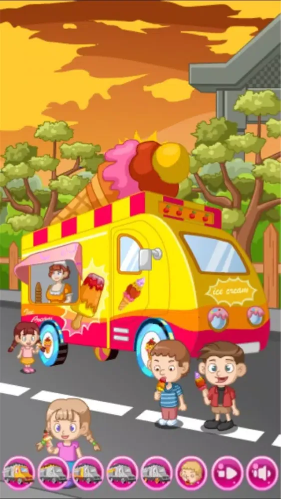 Ice Cream Cartoon Car - Design your dream car স্ক্রিনশট