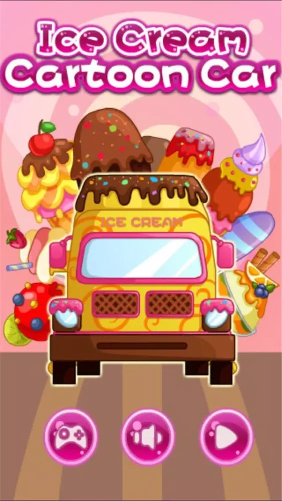 Ice Cream Cartoon Car - Design your dream car স্ক্রিনশট