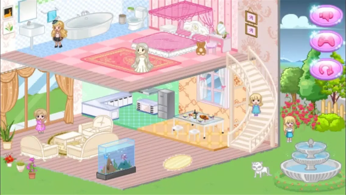 Captures d'écran de Princess Snow Doll House Design