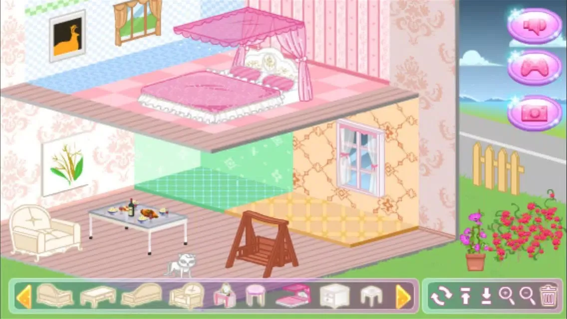 Captures d'écran de Princess Snow Doll House Design