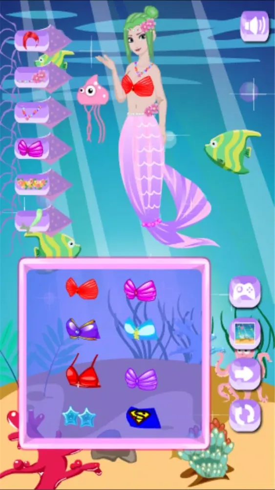 Скриншоты Snow King Mermaid Dress Up - Mermaid Girls Games - Dress up the snow king