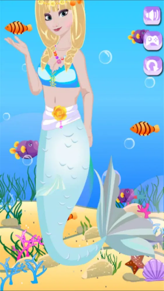 Скриншоты Snow King Mermaid Dress Up - Mermaid Girls Games - Dress up the snow king
