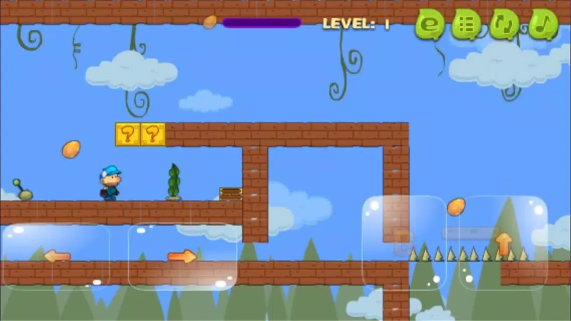 Capturas de tela do Super Uncle New Adventure