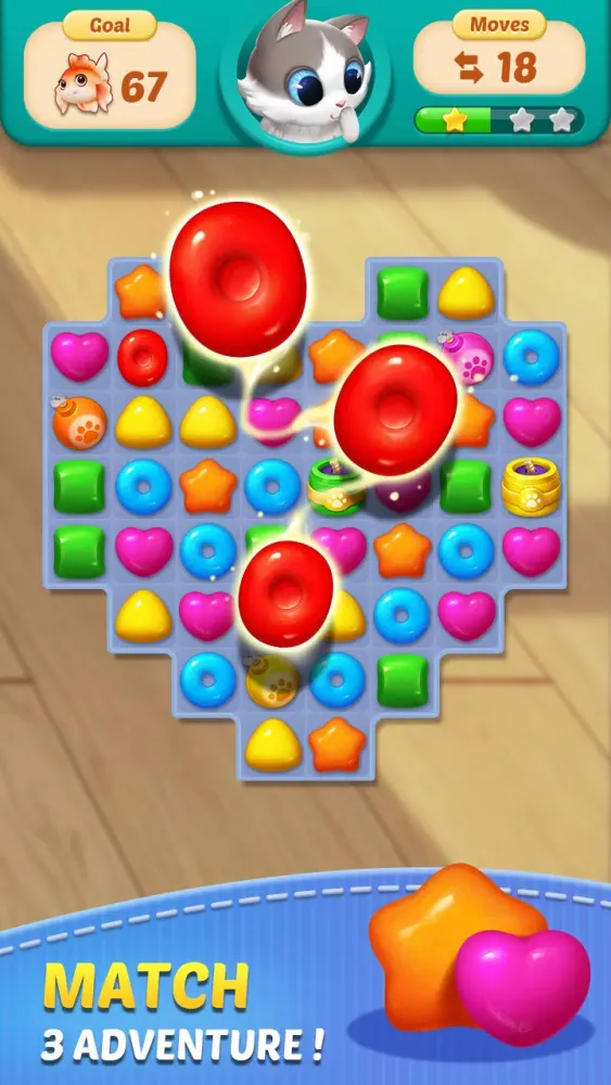 Cat Match - Match 3 Game Screenshots