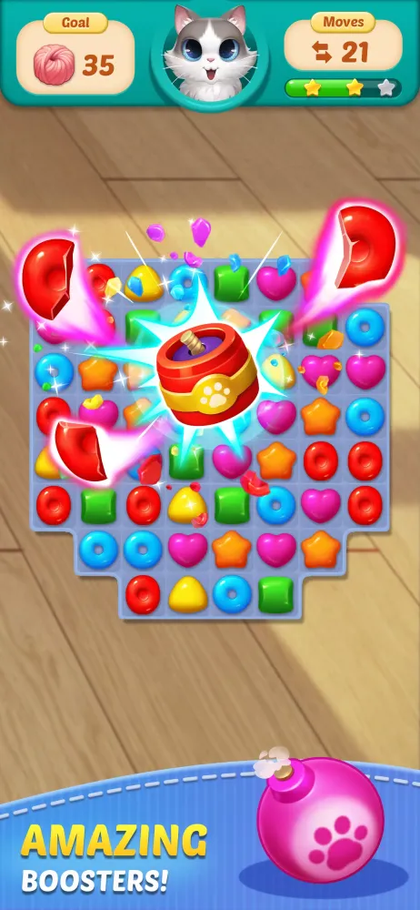 Cat Match - Match 3 Game Screenshots