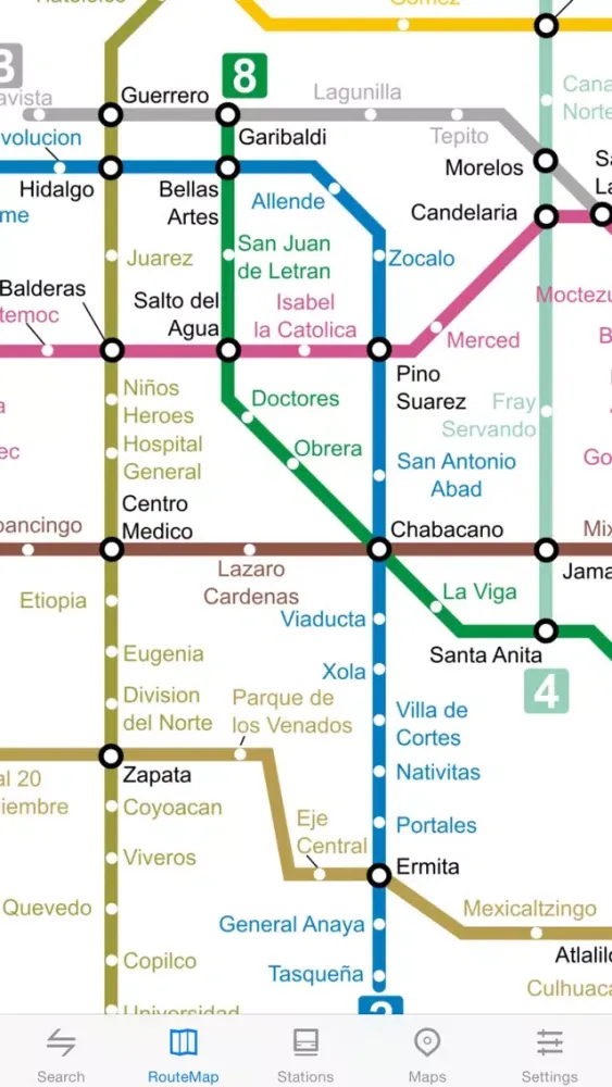 Tangkapan skrin Metro Mexico City Subway