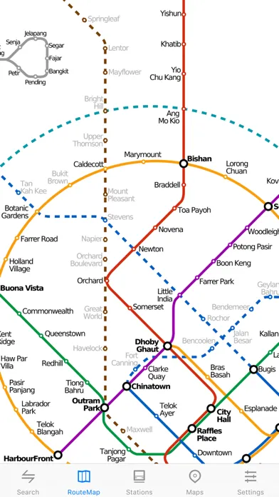 Capturas de pantalla de Metro Singapore Subway