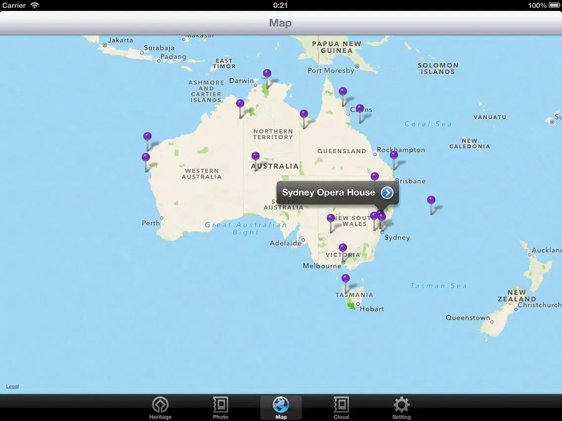 World Heritage in Australia iPad  Screenshots