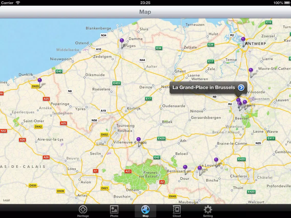Скриншоты World Heritage in Belgium iPad 