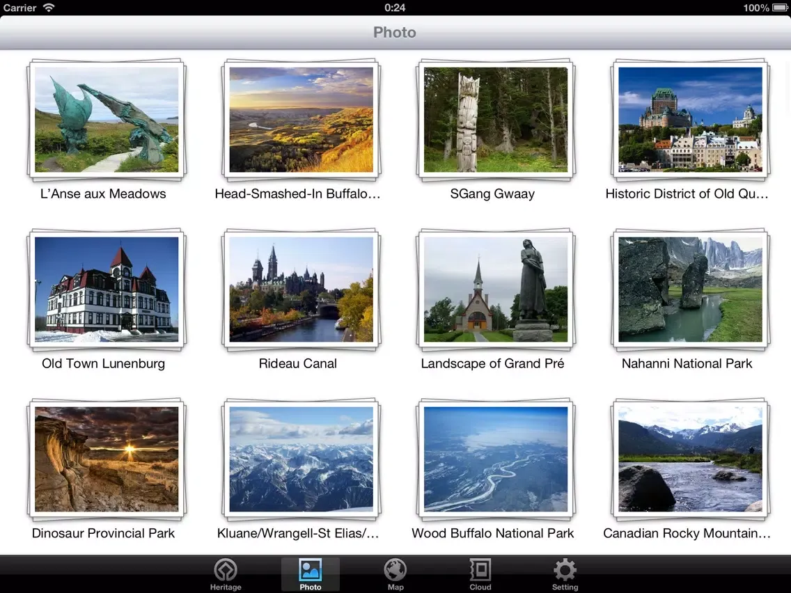 Скриншоты World Heritage in Canada iPad 