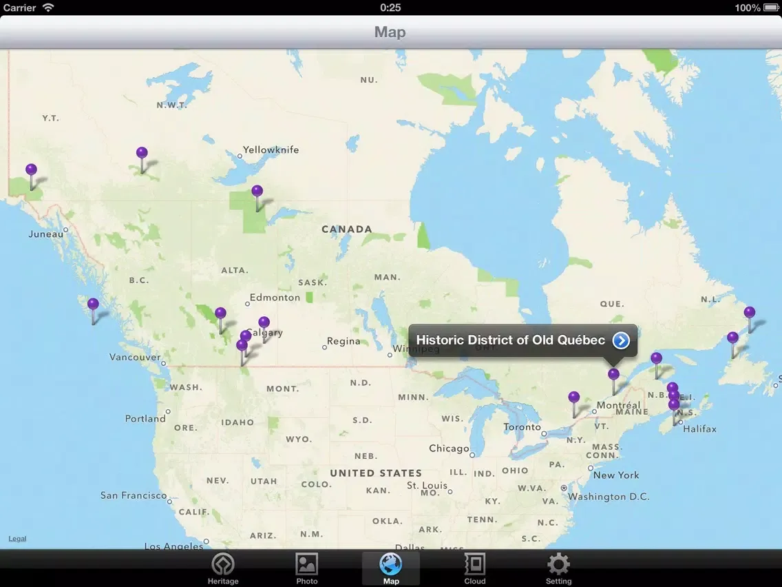Скриншоты World Heritage in Canada iPad 
