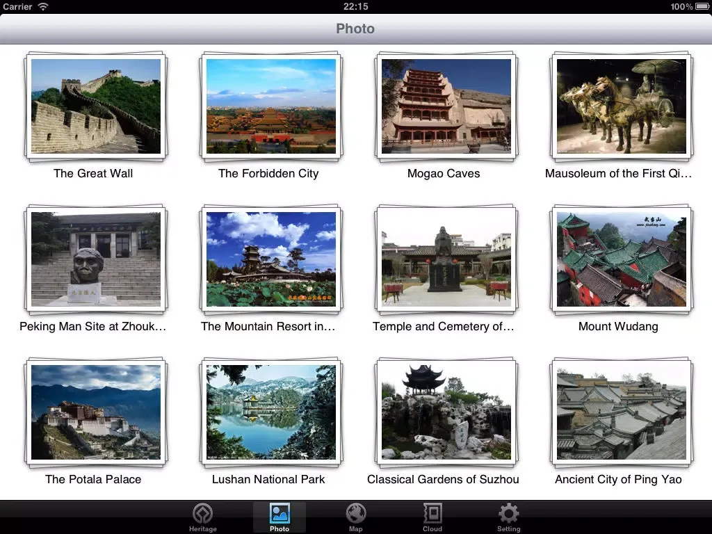 World Heritage in China iPad  Ekran Görüntüleri