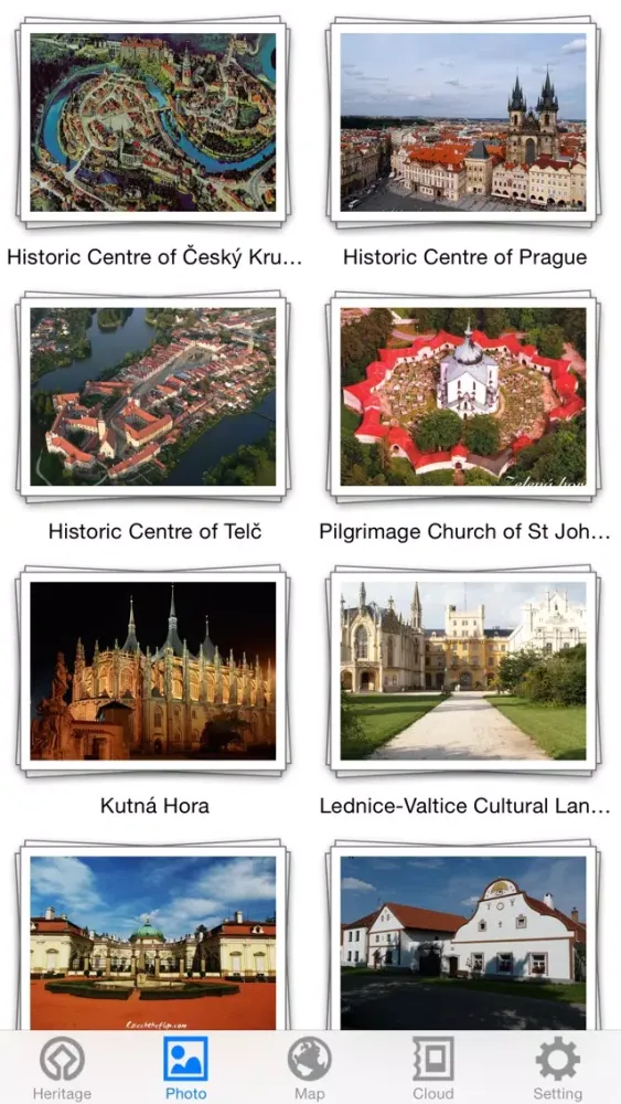 World Heritage in Czech سکرین شاٹس