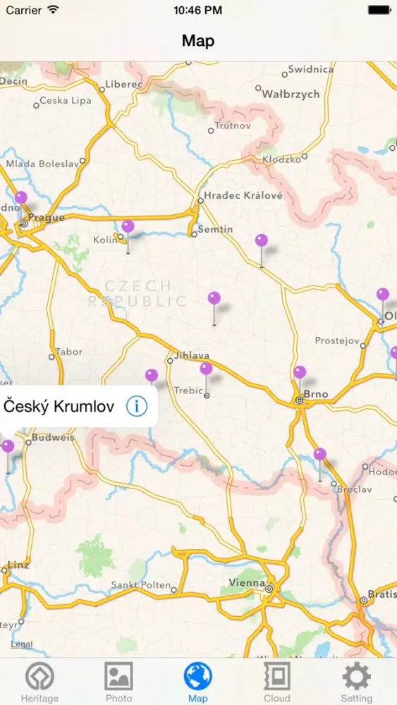 World Heritage in Czech سکرین شاٹس
