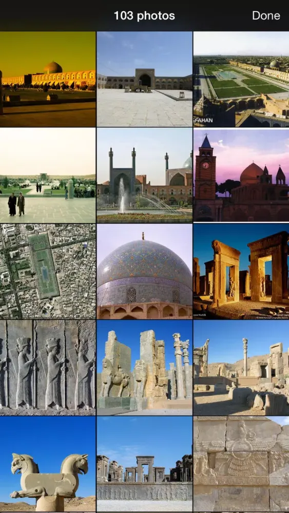 Capturas de tela do World Heritage in Iran