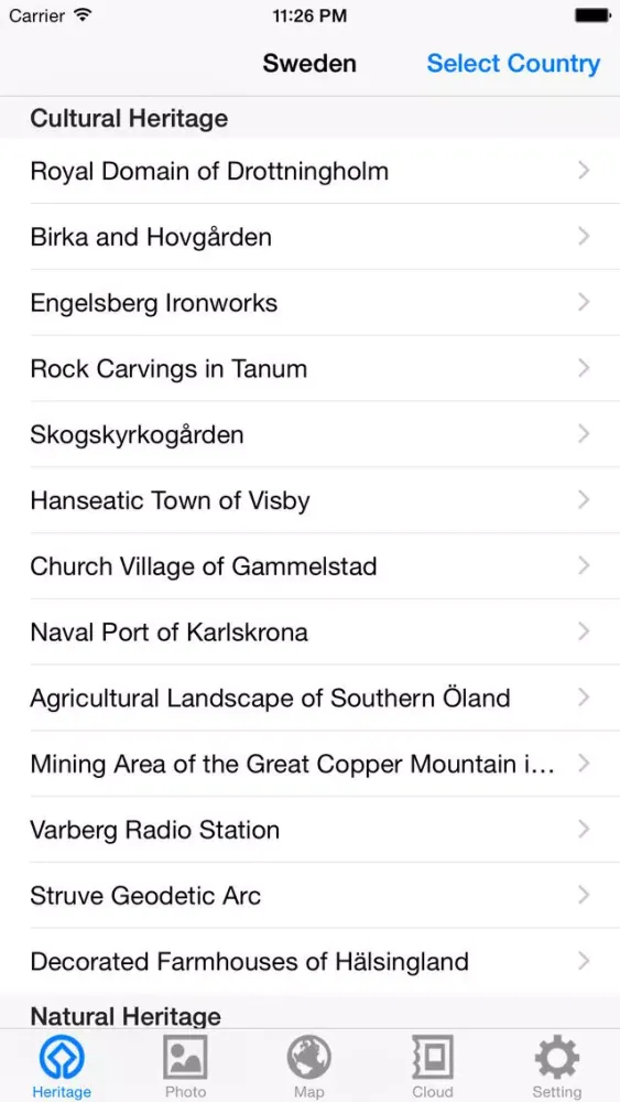 Tangkapan layar World Heritage in Sweden