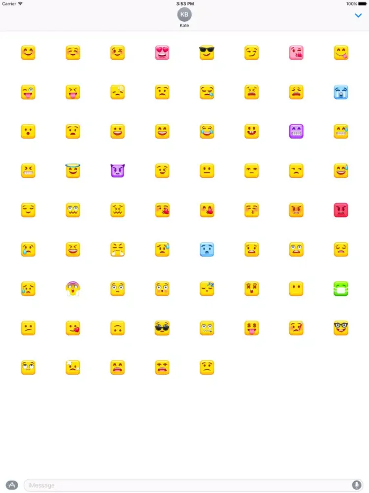 صور Cube Emoji-New emojis for iMessage! iPad 