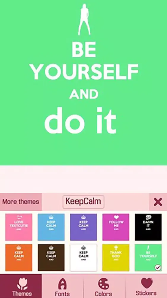 TextCutie - Texting with Photo Caption & Add Font,Sticker,Emoji on Background Pic Screenshots
