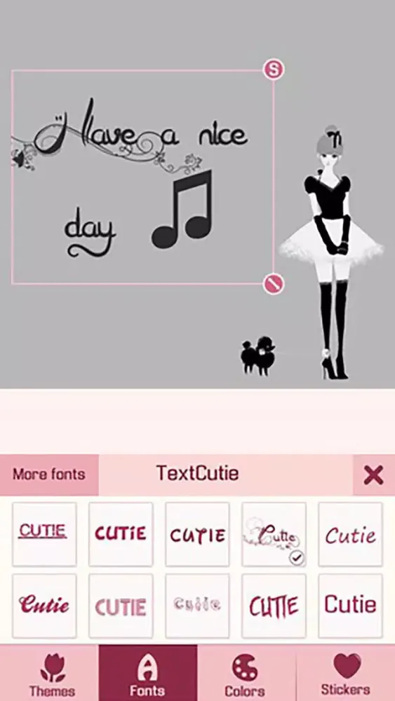 TextCutie - Texting with Photo Caption & Add Font,Sticker,Emoji on Background Pic Screenshots
