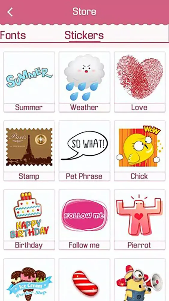 TextCutie - Texting with Photo Caption & Add Font,Sticker,Emoji on Background Pic Screenshots