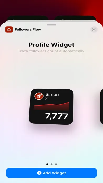Capturas de tela do Followers Flow