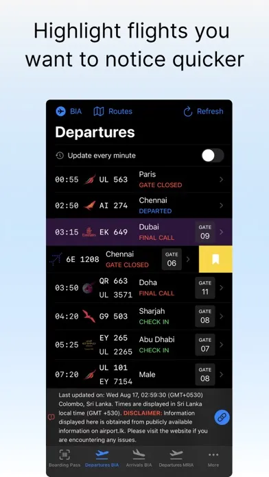Sri Lanka Airports - Flights স্ক্রিনশট
