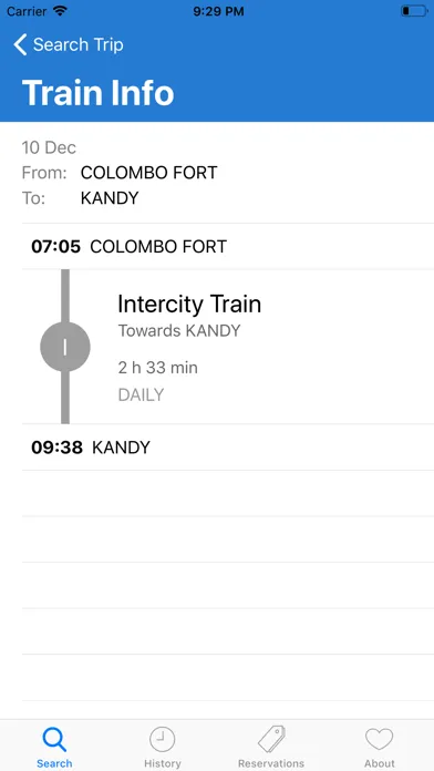 Sri Lanka Trains スクリーンショット