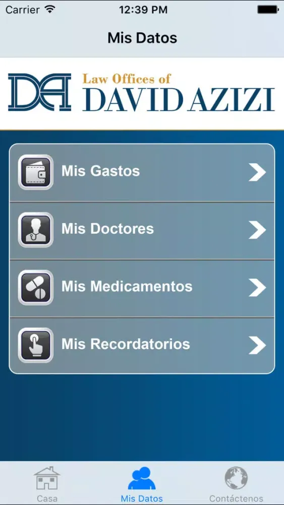 Zrzuty ekranu Accident App by Law Offices of David Azizi