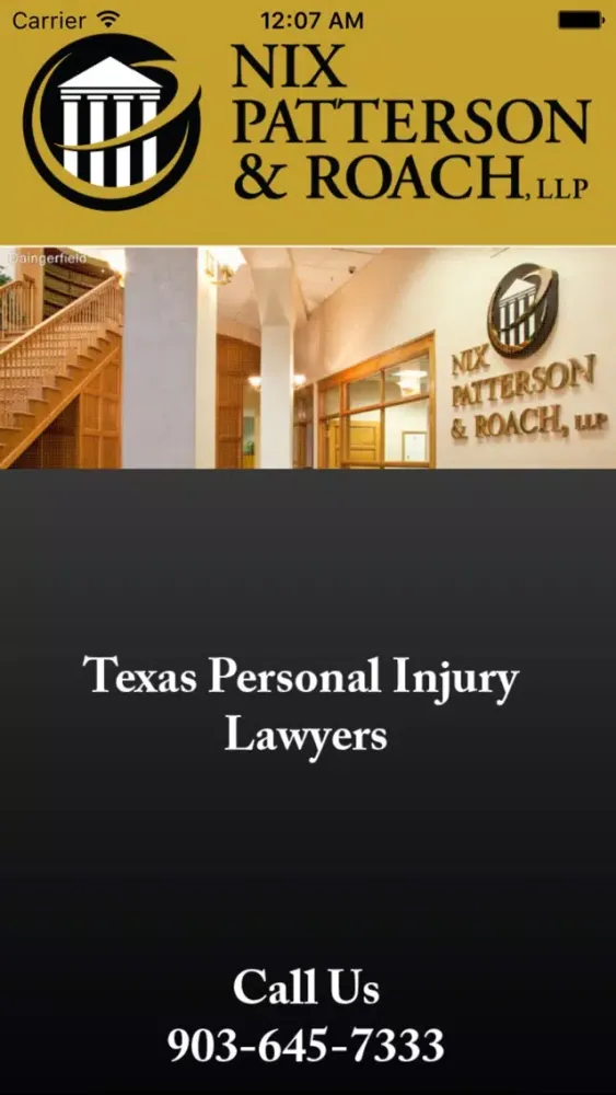 ภาพหน้าจอของ Injury Help App by Nix, Patterson & Roach, L.L.P.