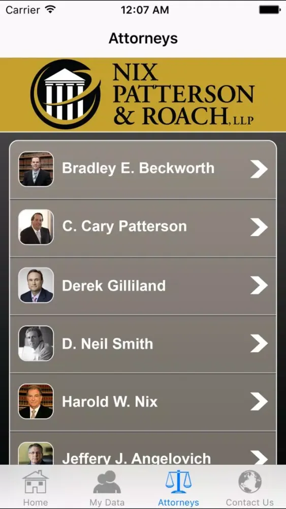 ภาพหน้าจอของ Injury Help App by Nix, Patterson & Roach, L.L.P.