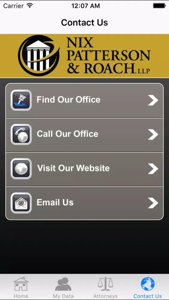 ภาพหน้าจอของ Injury Help App by Nix, Patterson & Roach, L.L.P.