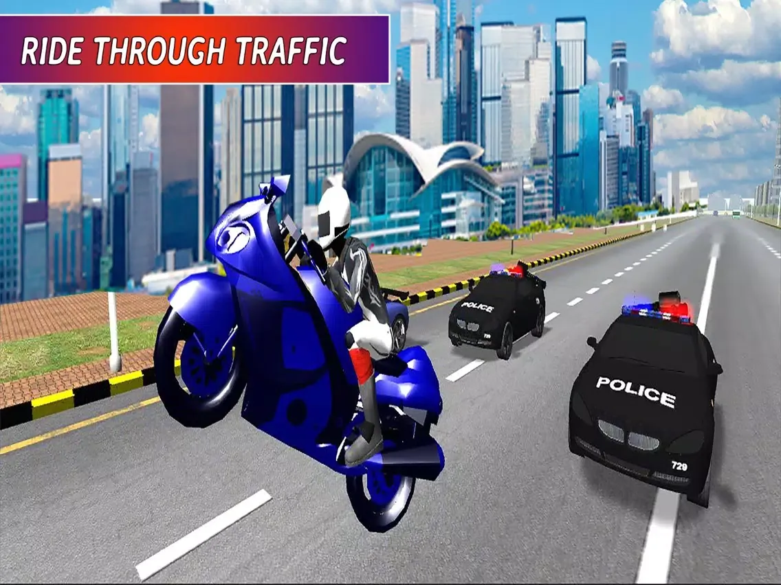 Highway Motorbike Rider: The Hot Pursuit iPad  سکرین شاٹس