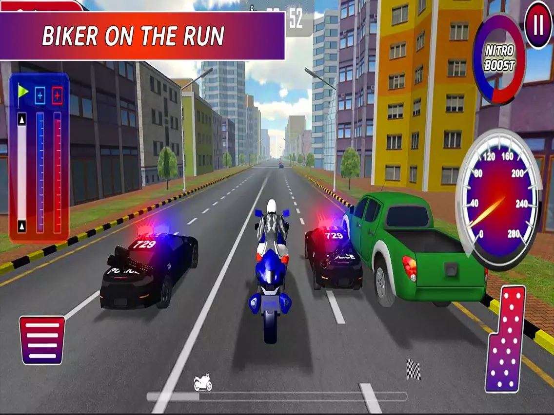 Highway Motorbike Rider: The Hot Pursuit iPad  سکرین شاٹس