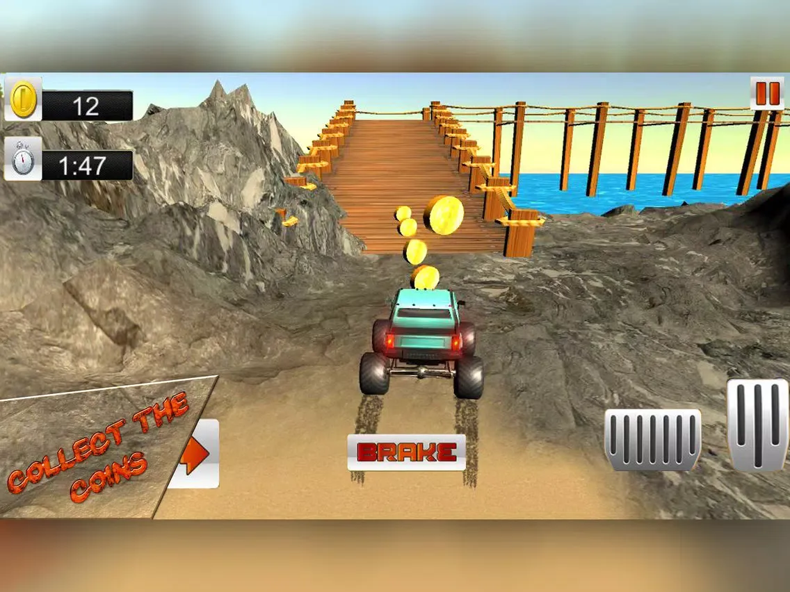 4x4 safari jeep: Mountain driving experience iPad 应用截图
