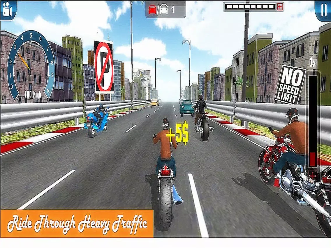 تصاویر Highway Moto Racer: Crazy Traffic Ride iPad 