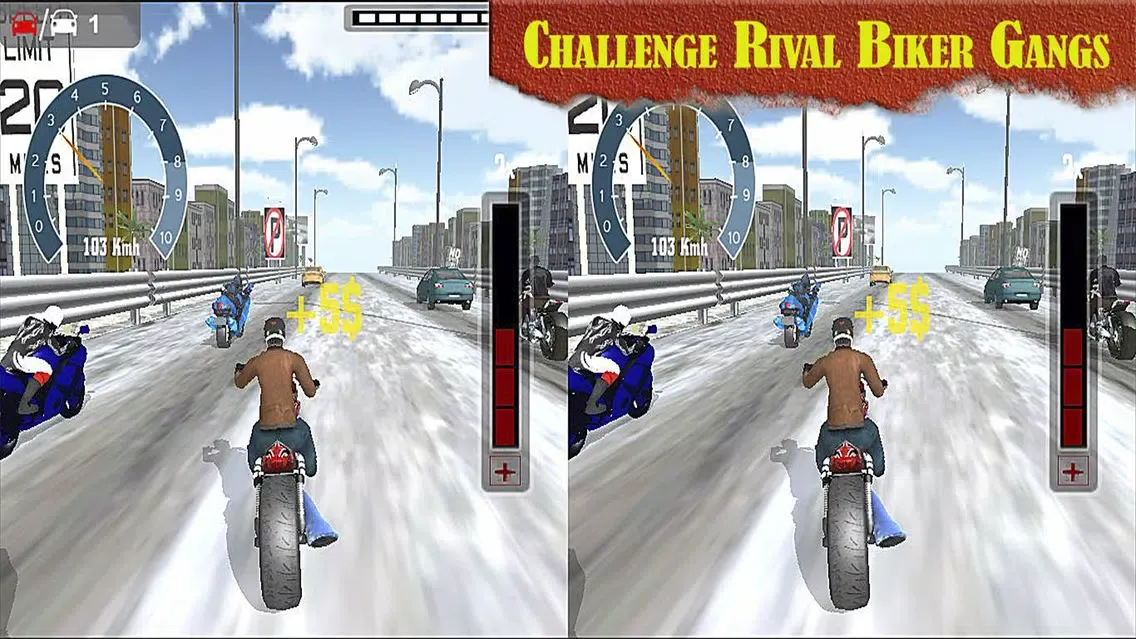 VR Heavy Bike Racer: Real Snow Highway Driver سکرین شاٹس
