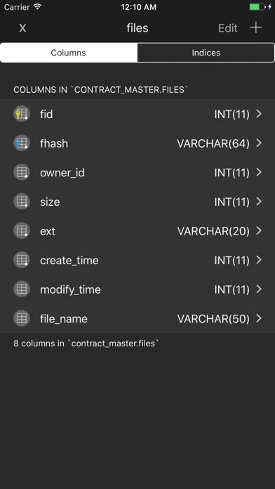 Iodine MySQL Lite Ekran Görüntüleri