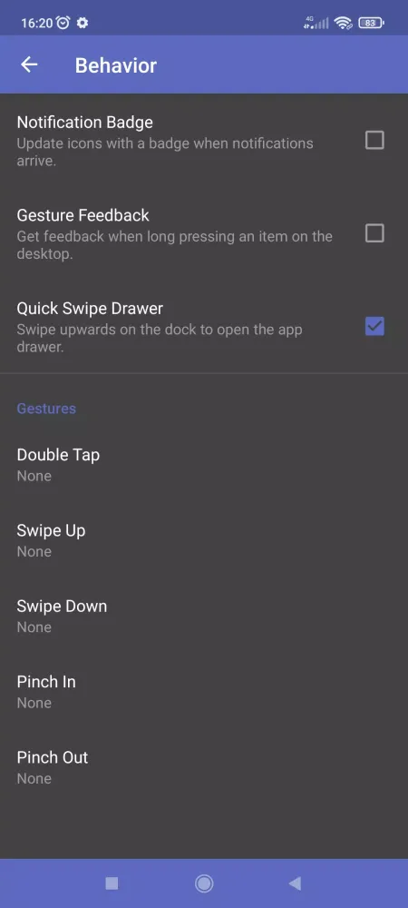 XIOS Launcher Home screen Screenshots