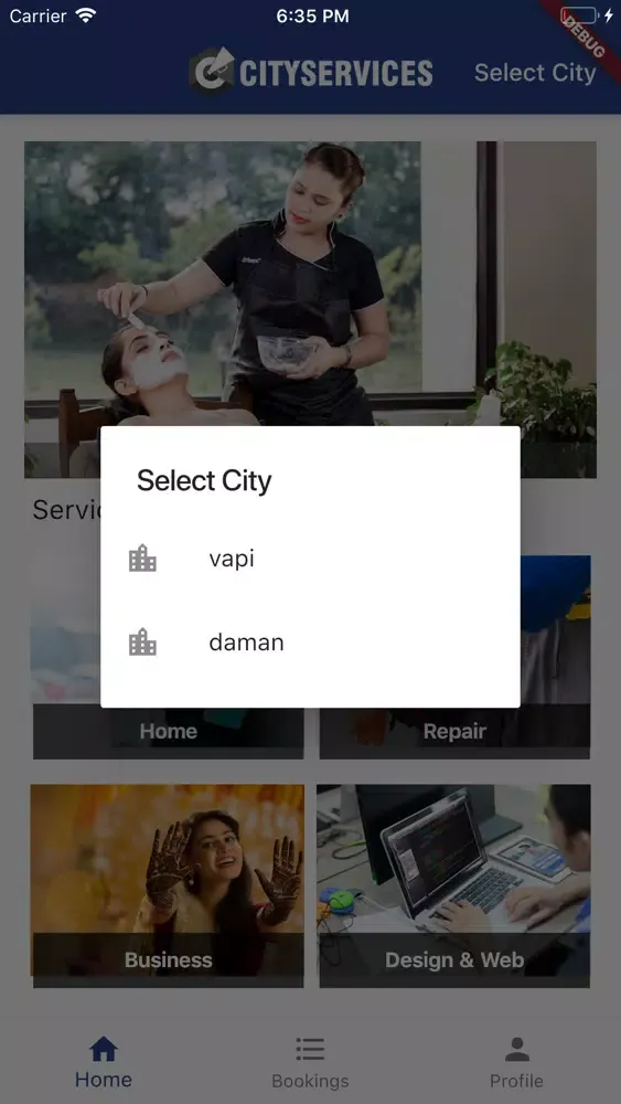 City Services Vapi Ekran Görüntüleri