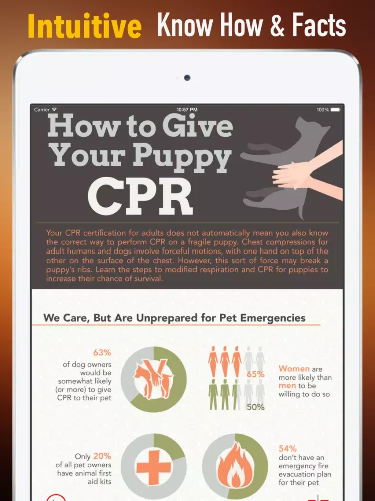 How to Perform CPR on Your Pet:Manual iPad Screenshots