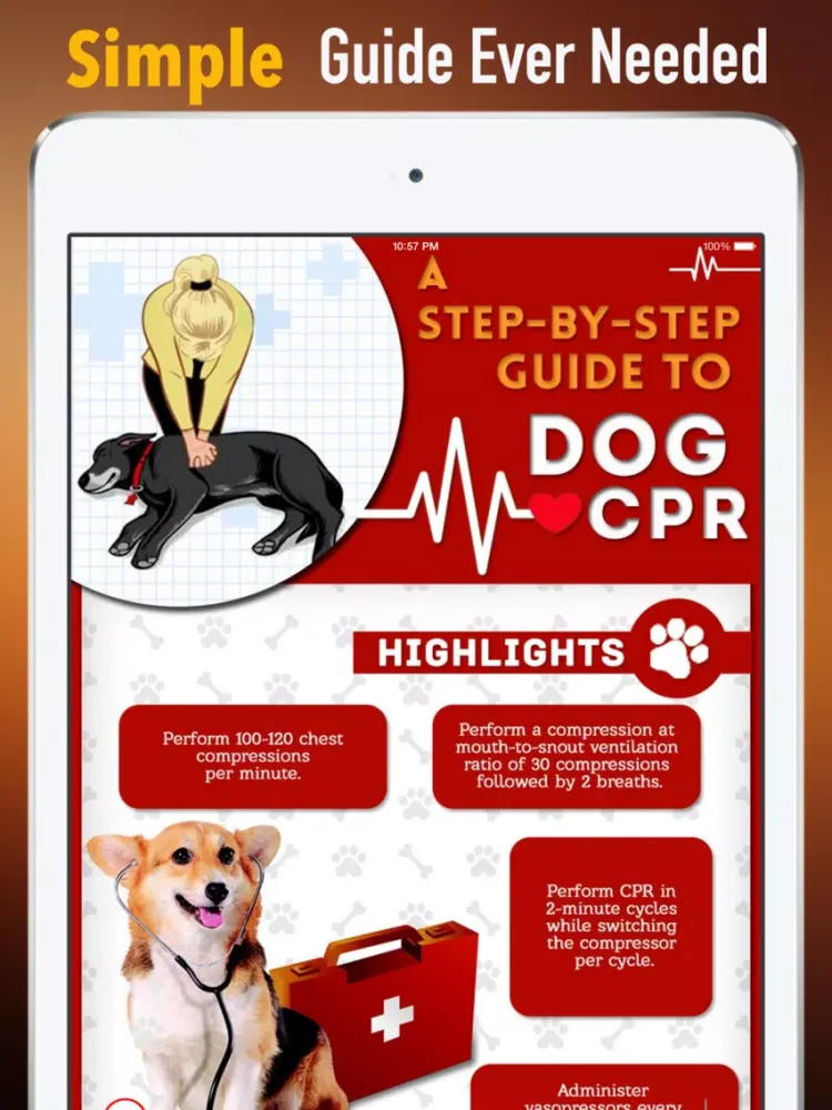 How to Perform CPR on Your Pet:Manual iPad Screenshots